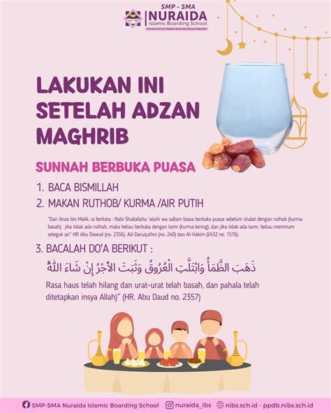 Lakukan Ini Setelah Adzan Maghrib – Nuraida Islamic Boarding School