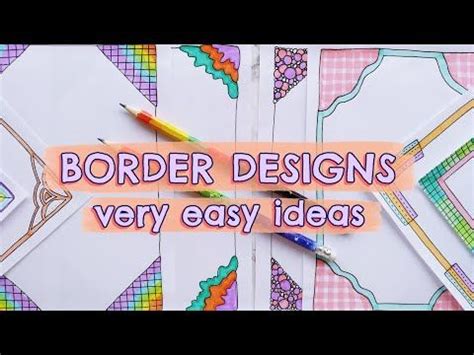 Easy Border Design for Notebook and Project File