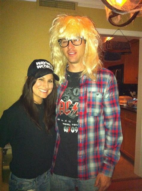 Wayne and Garth! Super Easy Costume.. just bought the hat, wig, and glasses | Easy costumes ...