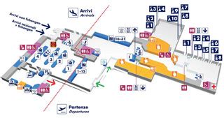 Map of Rome airport transportation & terminal