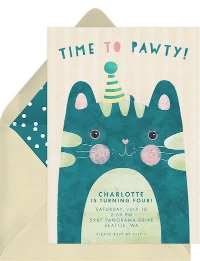 What to Write on Cat Birthday Invitations, Plus 8 Purrfect Designs