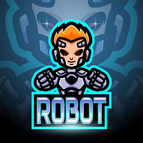 Robot esport logo mascot design 9295997 Vector Art at Vecteezy