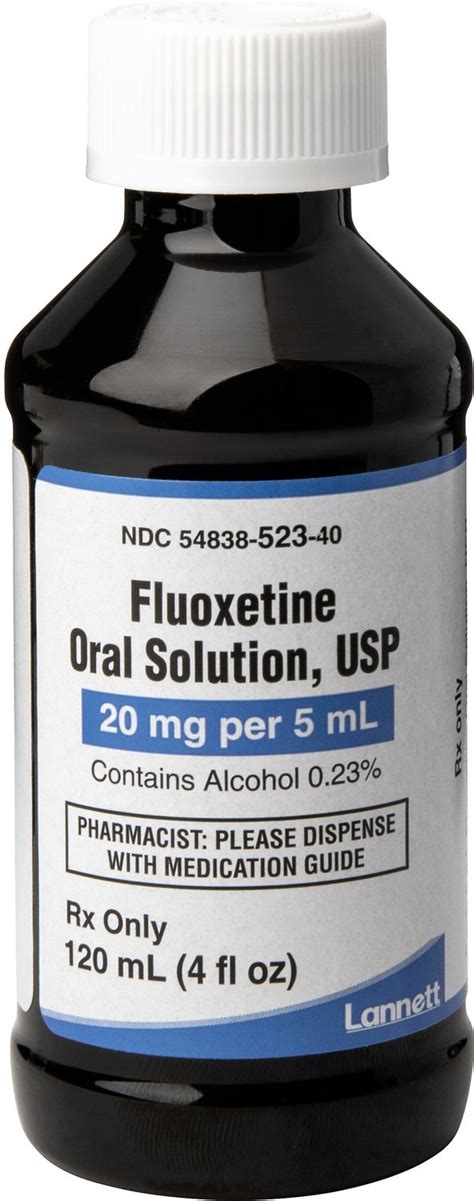 FLUOXETINE (Generic) Oral Solution, 20 mg/5mL, 4-oz bottle - Chewy.com