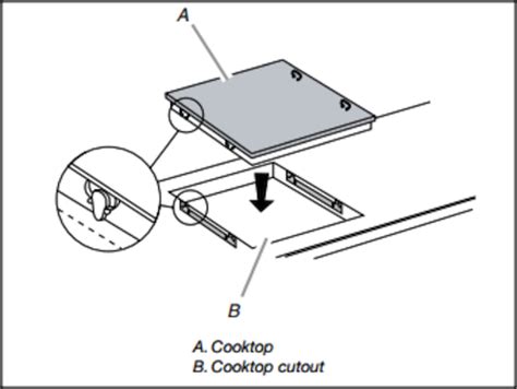 Installing an induction cooktop