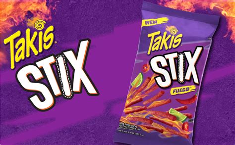 Amazon.com: Takis Stix Fuego Spicy Corn Sticks, Hot Chili Pepper Lime ...