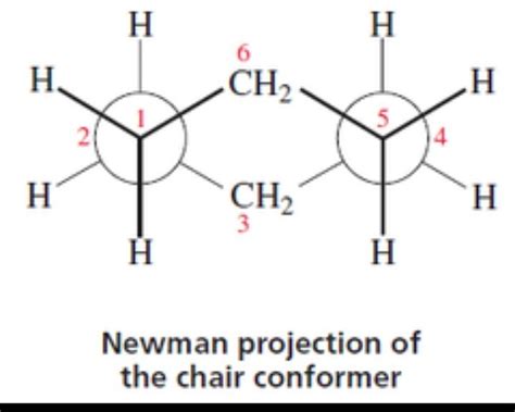 Cyclohexane structure in newman projection - Brainly.in