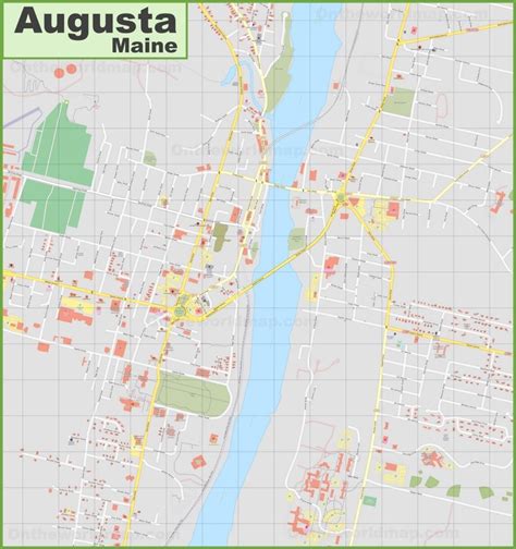 Large detailed map of Augusta - Ontheworldmap.com