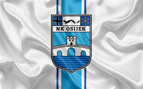 NK Osijek Croatian Football Club, emblem, logo, football, flag, HNL, Croatian Football ...