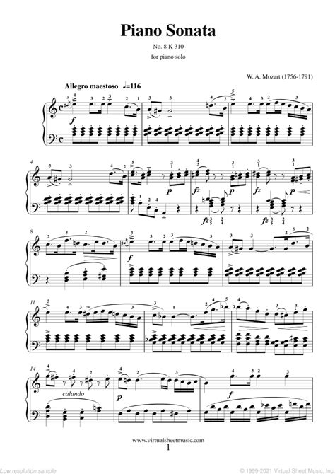 Wolfgang Amadeus Mozart - Free sheet music in PDF, MP3 & Midi