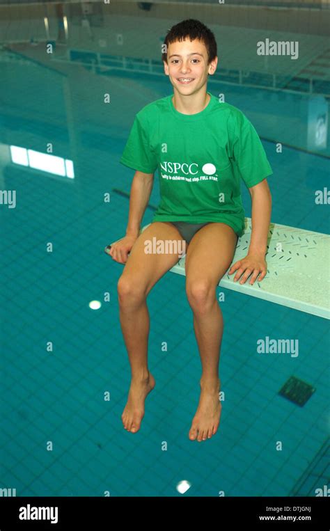 Olympic Champion Diver Tom Daley looking very young and fresh faced Stock Photo - Alamy