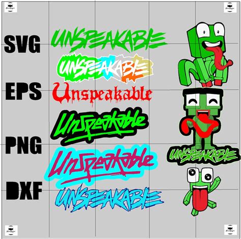 Unspeakable SVG, Unspeakable PNG Unspeakable Gift Colorful Unspeakable Texts Unspeakable ...