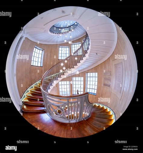 Cecil Brewer staircase - Heals, Tottenham Court Road Stock Photo - Alamy