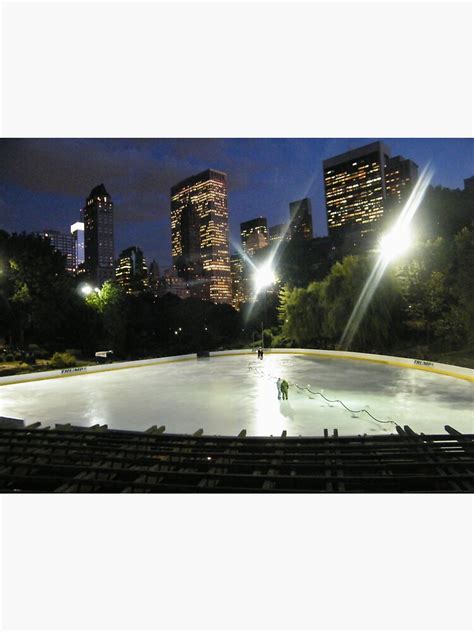 "Wollman Skating Rink at Night, Central Park, New York City" Sticker by ...