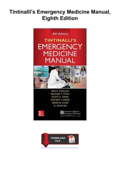 ️PDF⚡️ Tintinalli's Emergency Medicine Manual, Eighth Edition