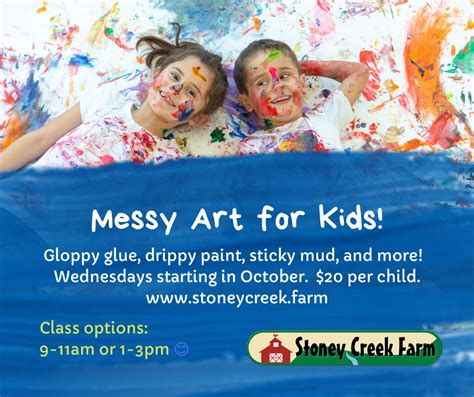 Messy Art for Kids - Stoney Creek Farm