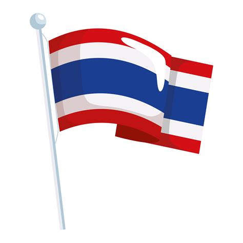 Thai flag icon 4222449 Vector Art at Vecteezy