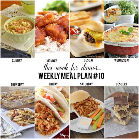 This Week for Dinner}Weekly Meal Plan #10 - your homebased mom