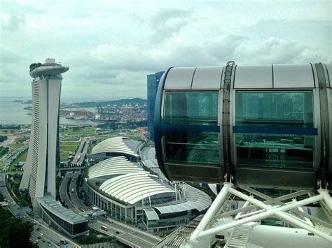 The view from inside my own personal capsule of the Singapore Flyer: A photograph from Singapore ...