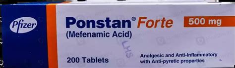 Ponstan Forte (500mg) 200 Tablets Price in Pakistan - Uses, Dosage ...