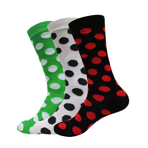 Women's Polka Dot Socks 6 Pack Casual Dress Crew Polka Luxury Collection | eBay