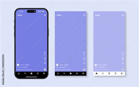 instagram reels mockup social media post template , instagram feed post smartphone mock up frame ...