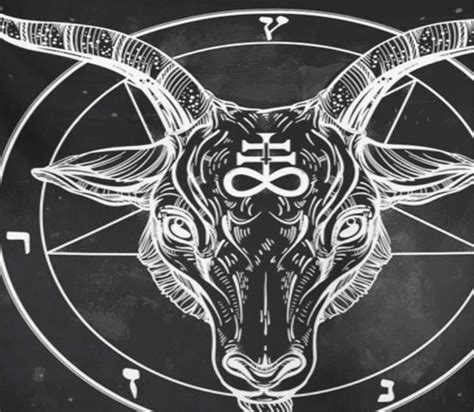 Goat Face Drawing - Baphomet Goat Satanic Worship Poster Templar Mason Evil Art | Bocainwasul