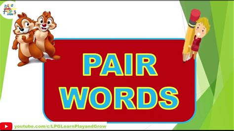 Pair of words / Words commonly used together - YouTube