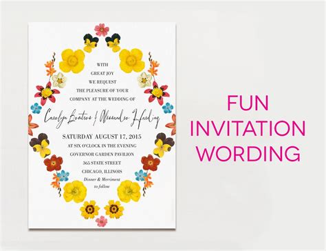 Wedding Invitation Wording Examples In Every Style | A Practical Wedding | Funny wedding ...