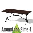 Around the Sims 4 | Custom Content Download | Parisian Bistro Tables