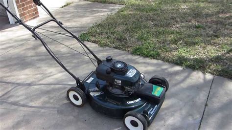 Craftsman 21 inch Self Propelled Mulching Lawn Mower - YouTube