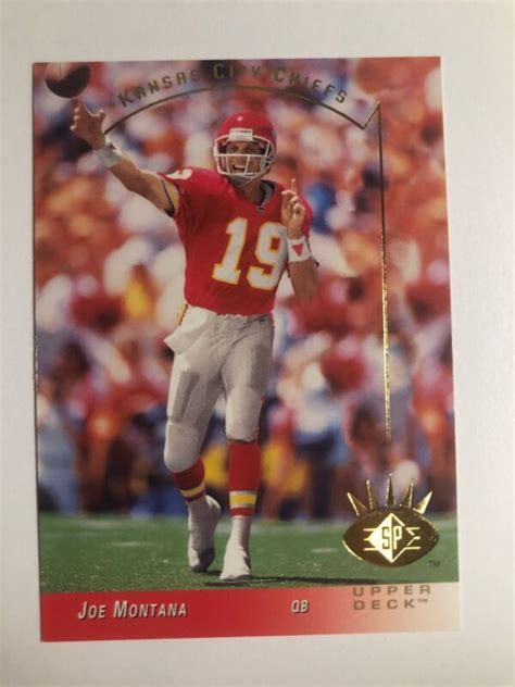 1993 Upper Deck SP Joe Montana Chiefs 122 | eBay