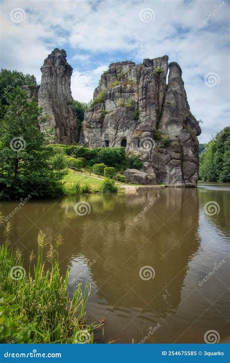 Natural and Cultural Monument Externsteine in Teutoburg Forest in ...