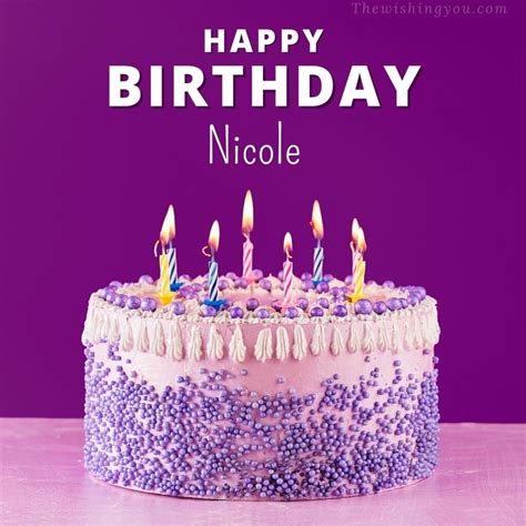 100+ HD Happy Birthday Nicole Cake Images And Shayari