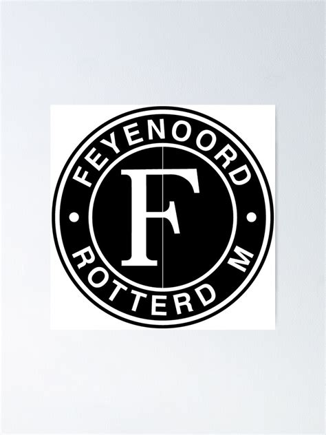 "feyenoord rotterdam logo black" Poster for Sale by danibasuki | Redbubble