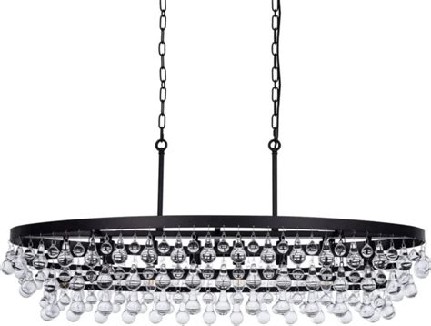 WELLMET CRYSTAL CHANDELIER 42 inch,9-Light Farmhouse Chandeliers for ...