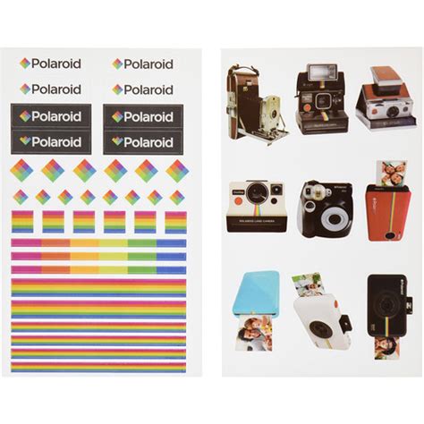 Polaroid Scrapbook Stickers (Polaroid Logo) PL2X3SPLRLOGO B&H