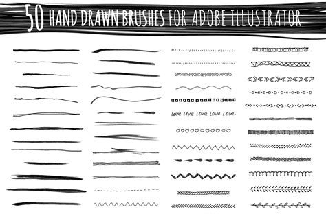 50 Adobe Illustrator Vector Brushes - Design Cuts