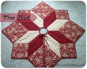 Stunning Christmas tree skirt sewing patterns | Threadistry