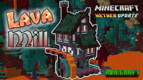 Minecraft Nether Lava Mill - TUTORIAL - How to build a Minecraft Nether ...