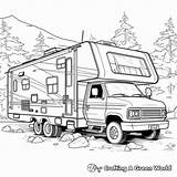 Camper Trailer Coloring Page Pages sketch template
