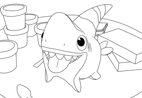 Sharkdog Characters Coloring Page - Free Printable Coloring Pages for Kids