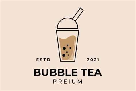 Bubble Tea Logo Vector Illustration Icon Graphic by HFZ13 · Creative ...