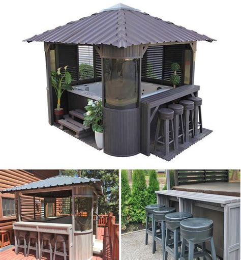 This Hot Tub Gazebo Turns Your Spa Into a Swim-Up Bar | Home Design, Garden & Architecture Blog ...