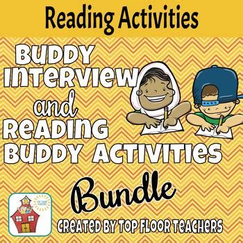 Buddy Interview and Reading Buddy Activities by Top Floor Teachers