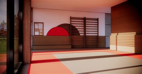 Taekwondo room 3D model | CGTrader