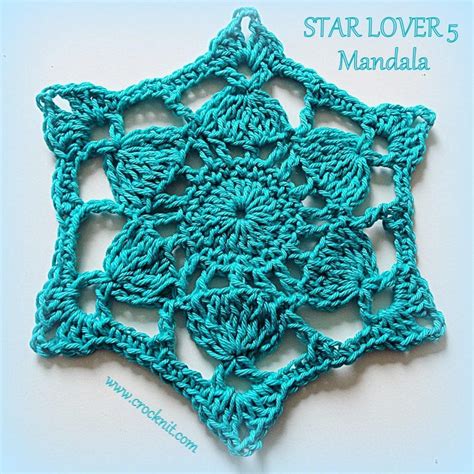 Star Lover 5 Mandala Crochet pattern by Barbara Summers | Crochet motif, Crochet mandala pattern ...