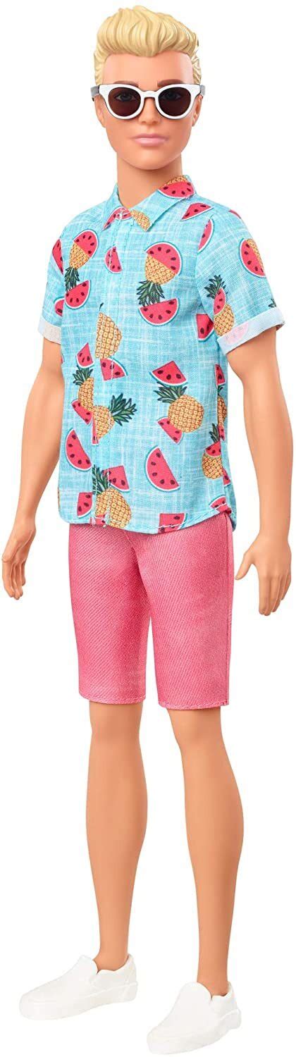 Barbie Fashionistas Ken Doll 152 Blonde Hair and Tropical Shirt