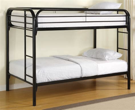 Morgan Contemporary Twin Black Metal Bunk Bed by Coaster