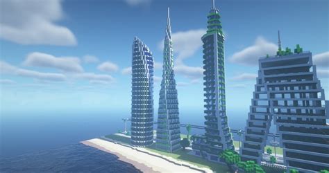 Futuristic Skyscrapers Minecraft Map