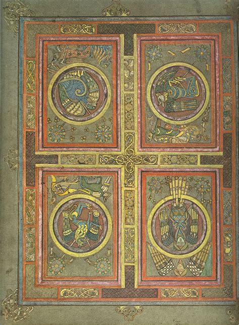 Symbols of the Four Evangelists | Book of kells, Book in latin, Celtic art